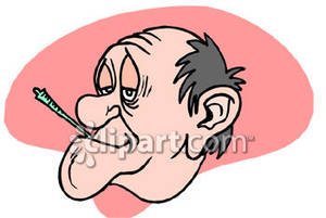Sick Old Man Clipart.