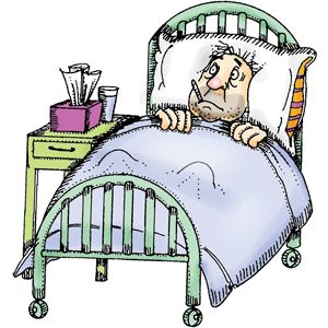 Sick Old Man Clipart.