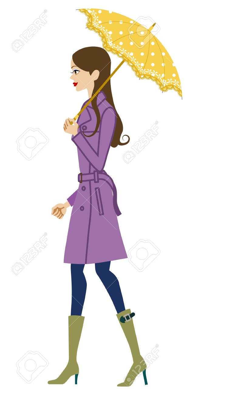 Side View Person Clipart.