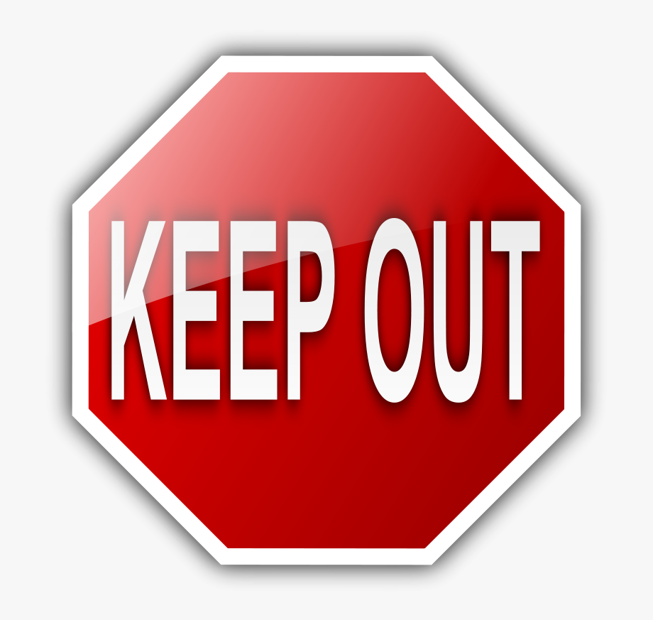 Keep Out Clip Art #514802.