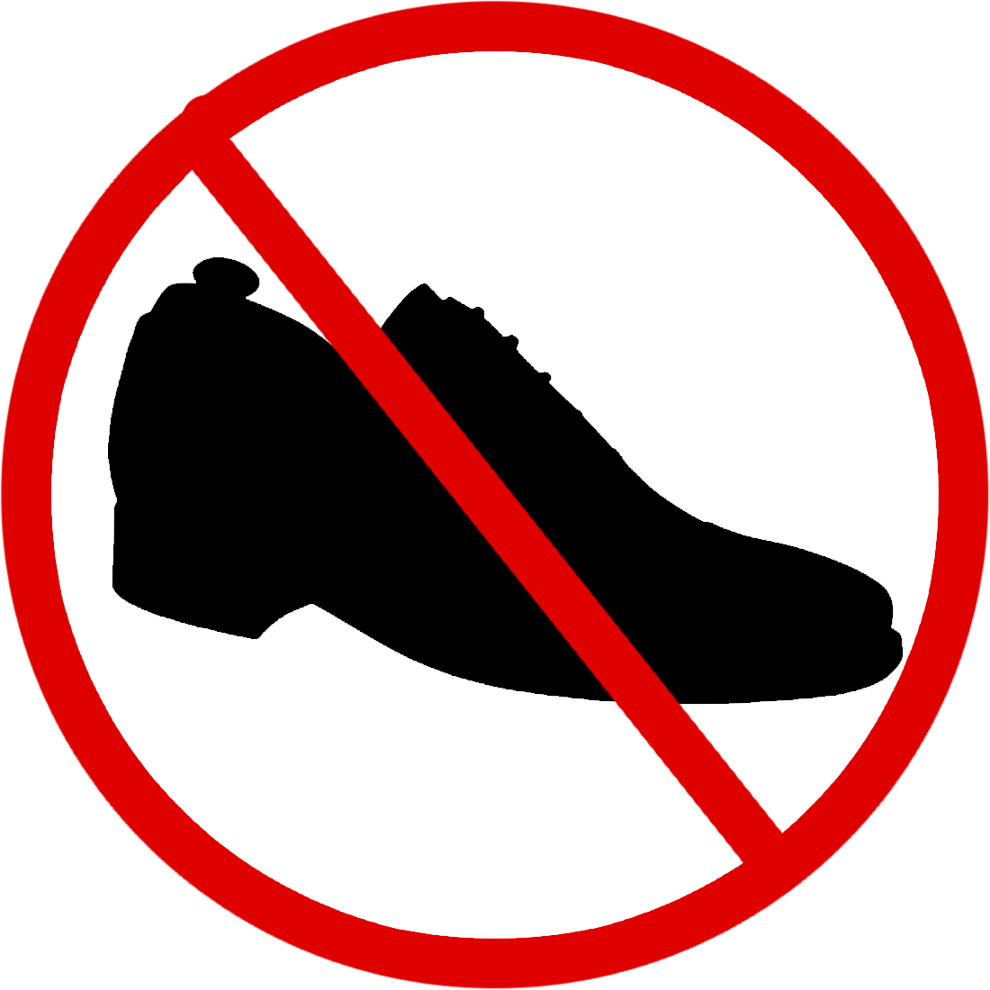 Take Off Your Shoes Clipart.