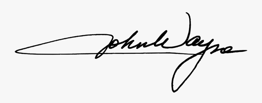 John Wayne Signature Clipart , Png Download.