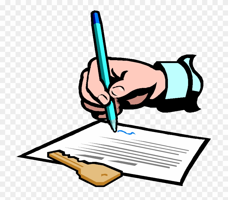Signed Contract Clipart.