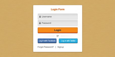 Pretty clean login form (PSD) Clipart Picture Free Download.
