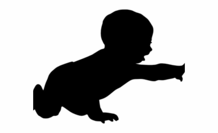 Baby Crawling Silhouette Png Free PNG Images & Clipart.