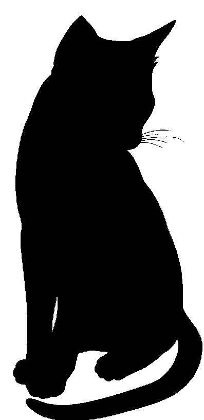 silhouettes of cat graphics.