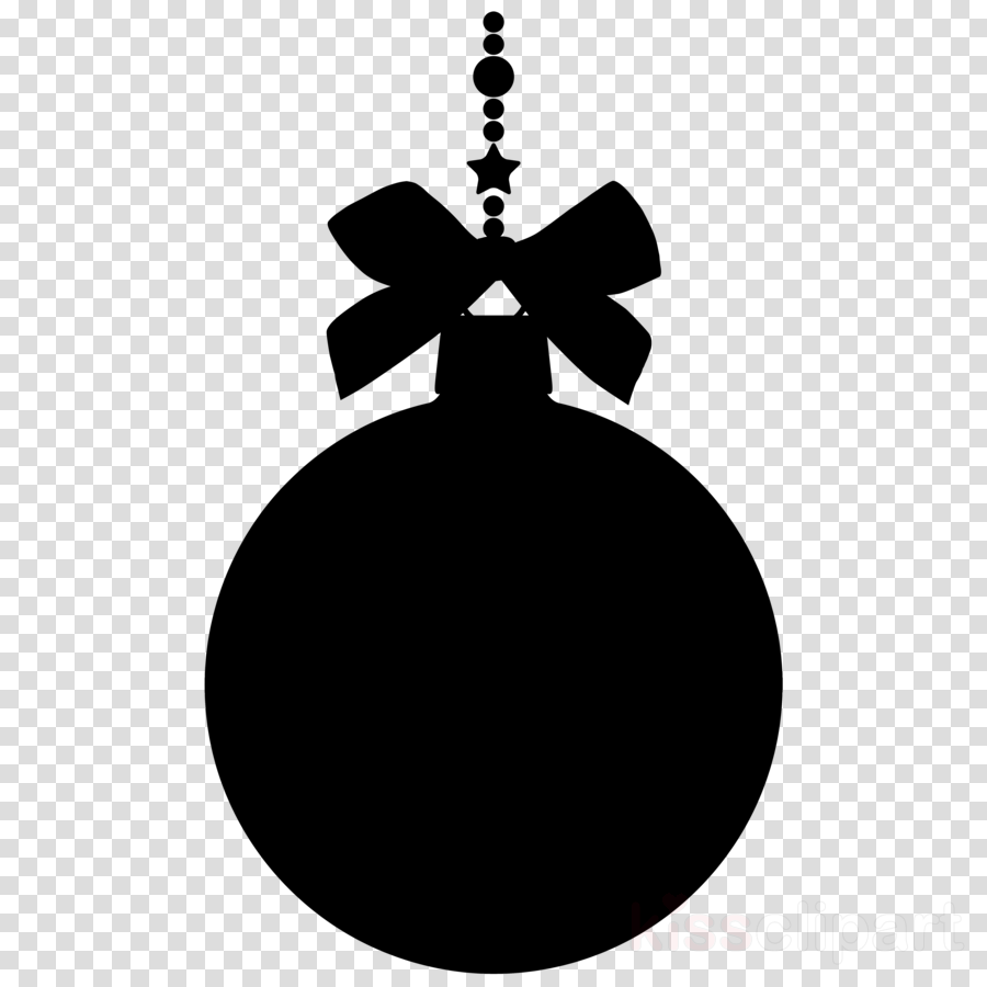 Christmas Ornament Silhouette clipart.