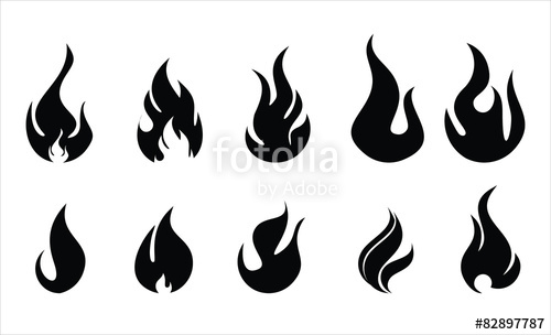 Fire and Flame Illustration.
