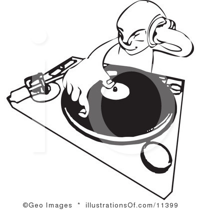 Silhouette Dj Clipart#2092834.