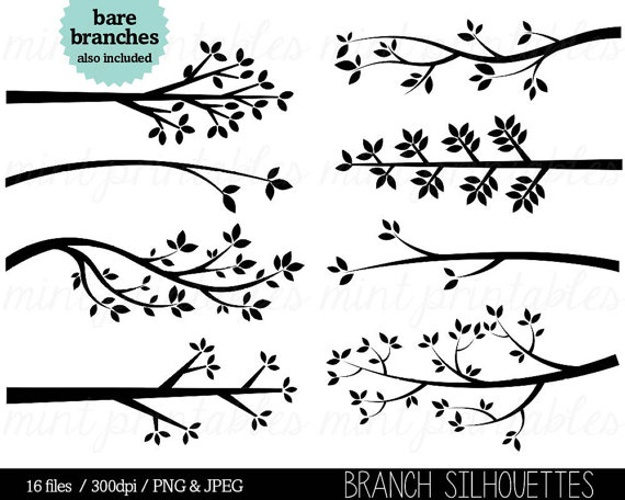Branch clipart Tree Branch Silhouette Clip art Tree.