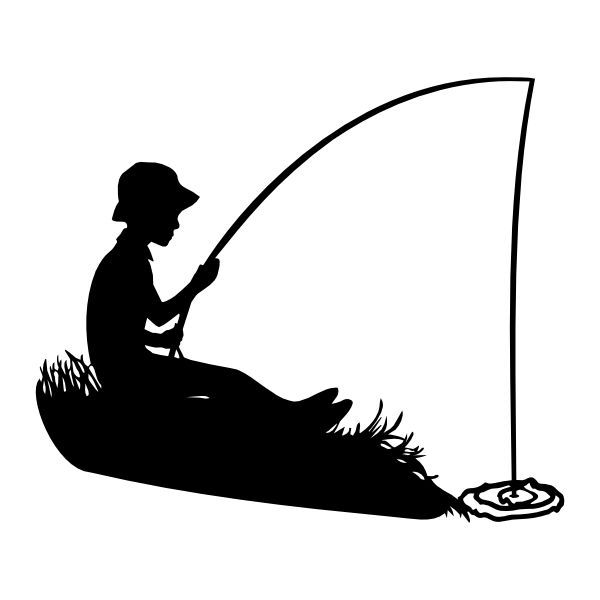 Download silhouette of person on a boat clipart - Clipground