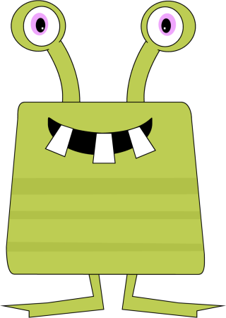 free cute monster clip art.