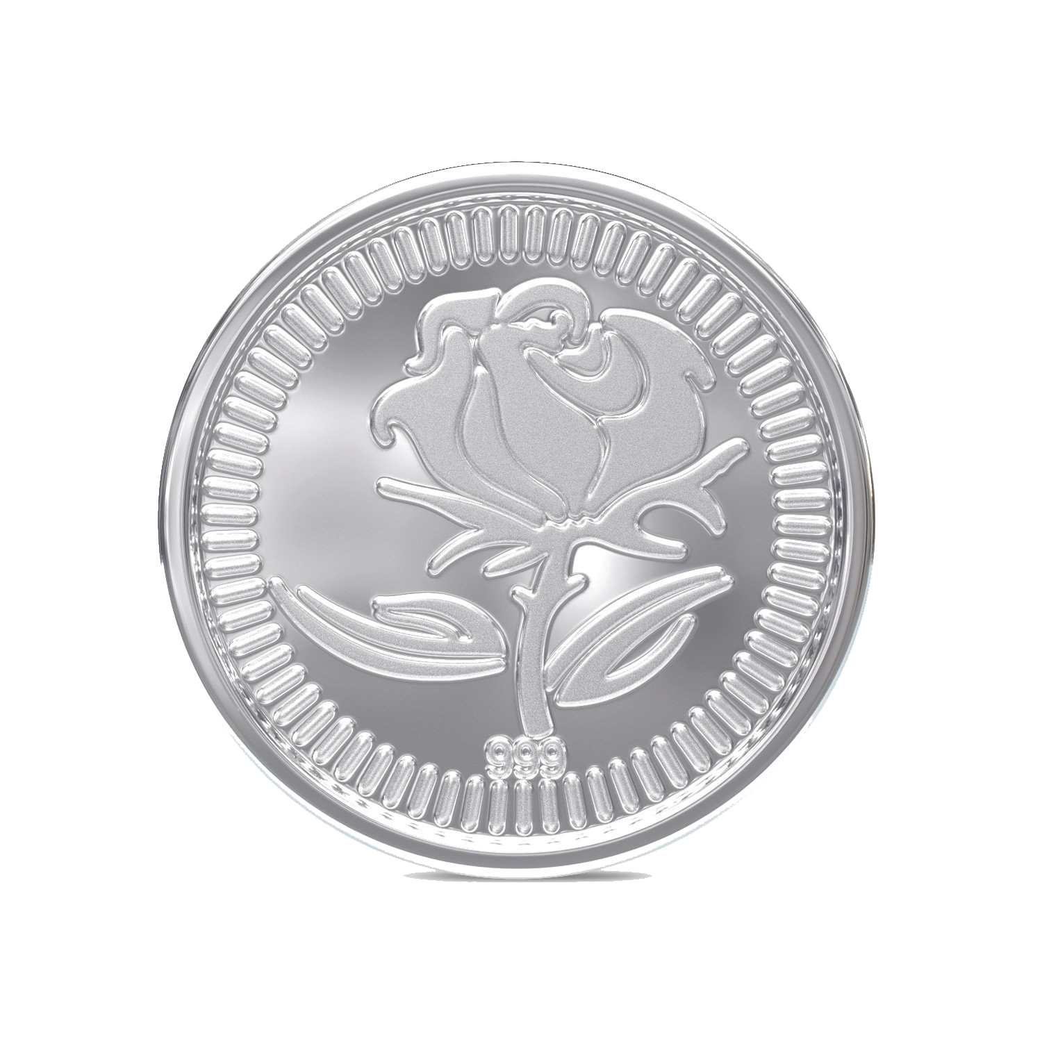 Silver Coin PNG Background.