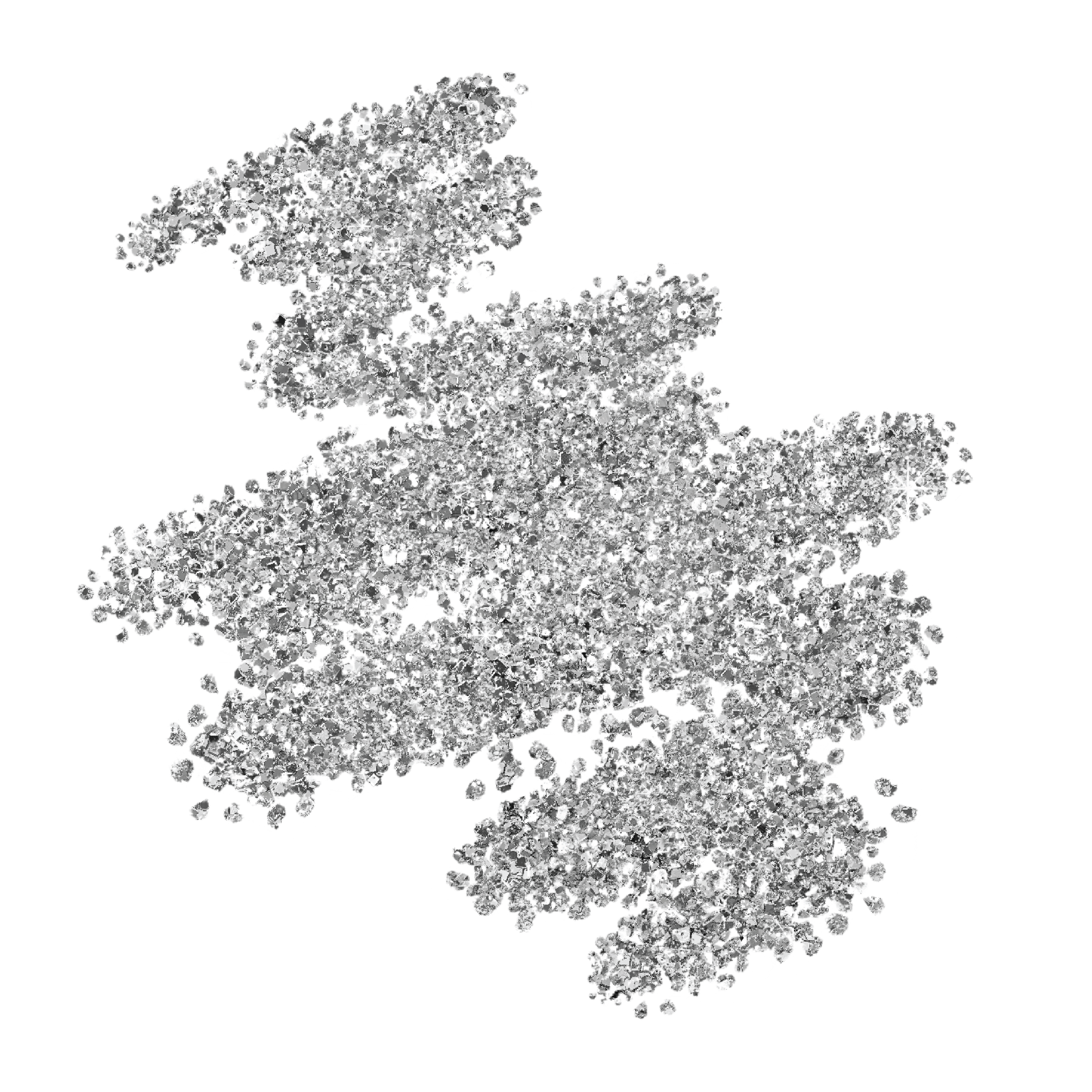 Silver Glitter Sparkle PNG