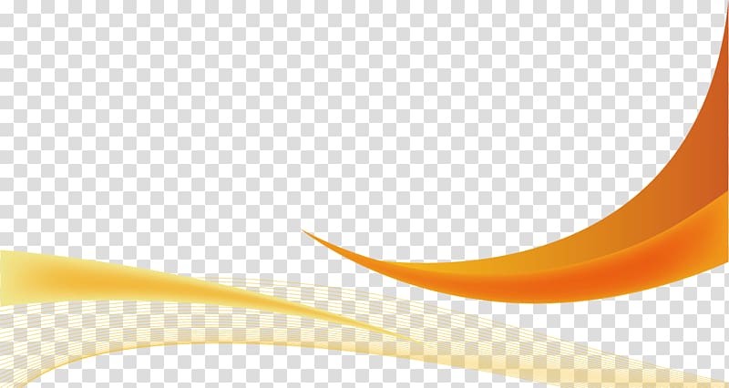 Orange wave logo, , Simple lines wavy lines transparent.