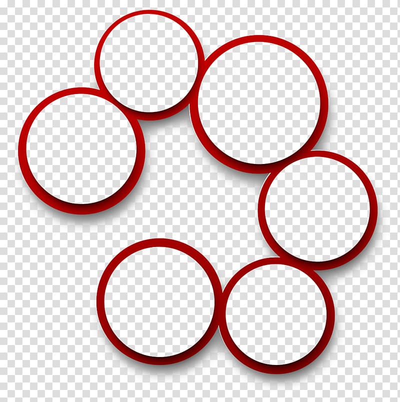 Circle Red Illustration, Creative simple background red.