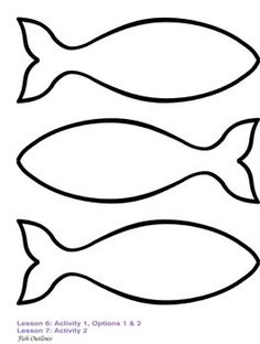 366 Fish Outline free clipart.
