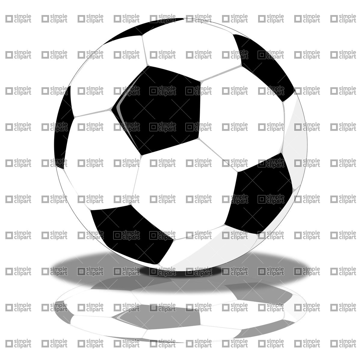Football (Soccer) ball Vector Image #21210.