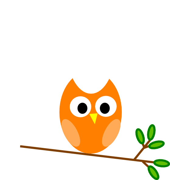 Orange Owl Clip Art at Clker.com.