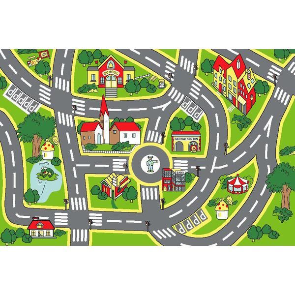 Simple Road Map Clipart 5 