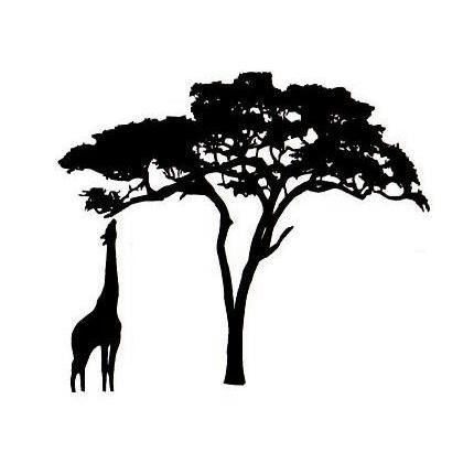 simple tree silhouette clear background clipart open source - Clipground