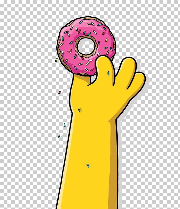 Homer Simpson Doughnut Bart Simpson Lisa Simpson Ned.