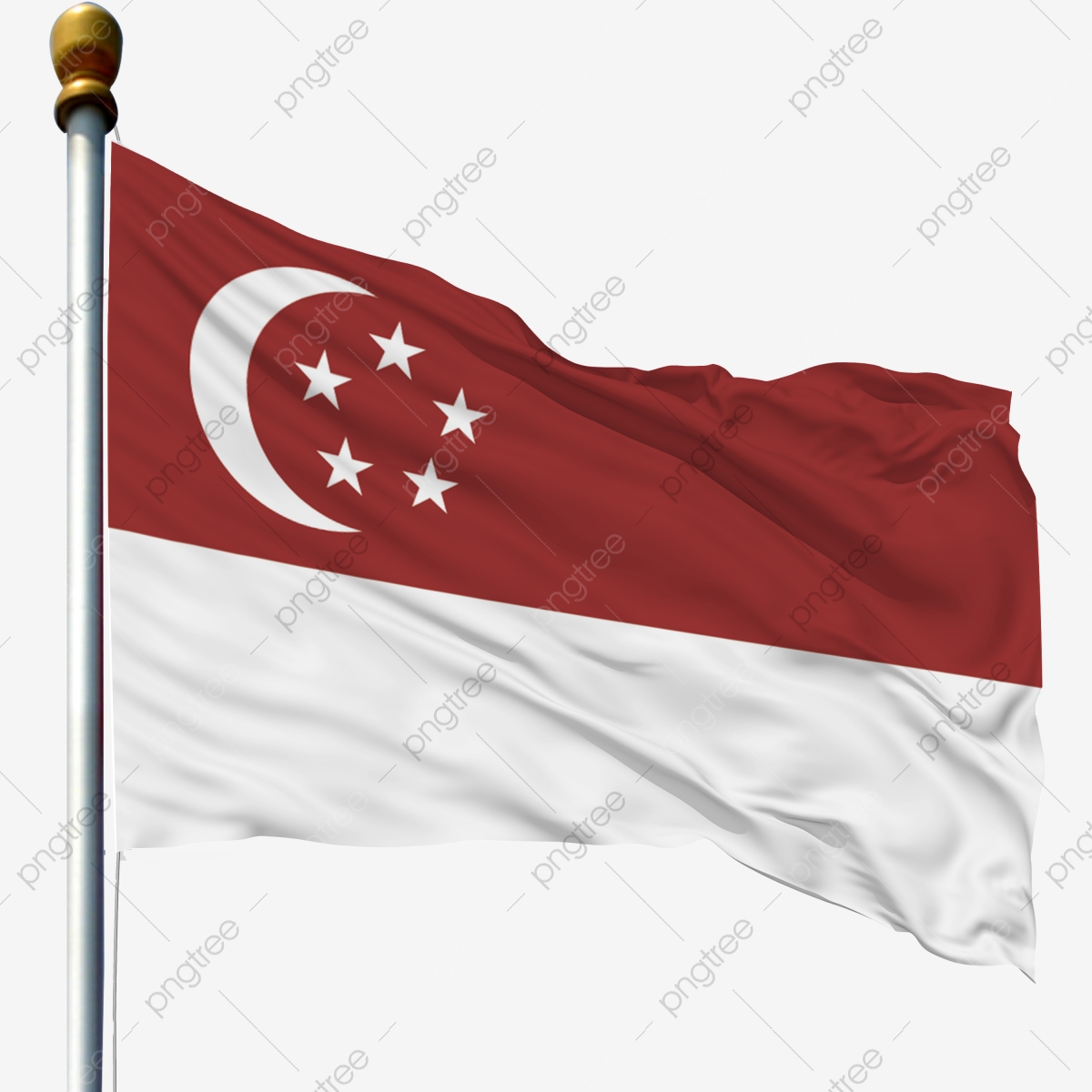 Singapore Flag, Singapore, Flag, Foreign Flag PNG and Vector.