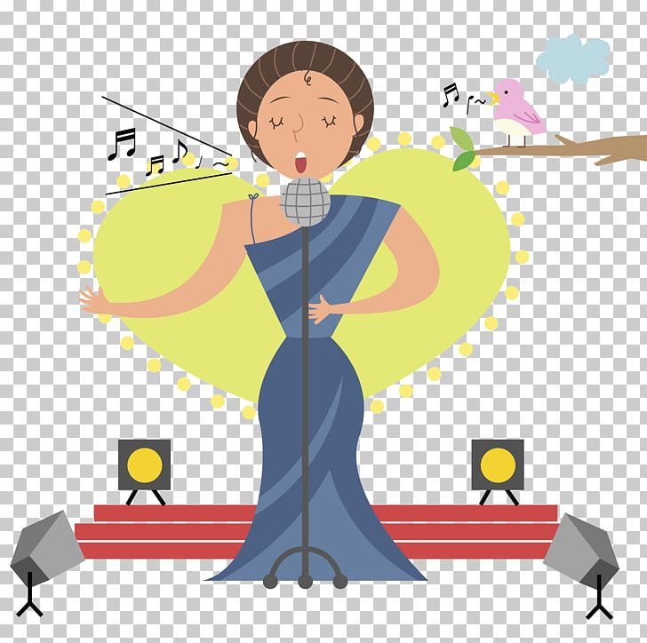 Singing Stage Illustration PNG, Clipart, Boy, Business Woman.