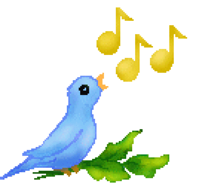 Bird Singing Clipart.
