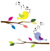 Singing Bird Clip Art.
