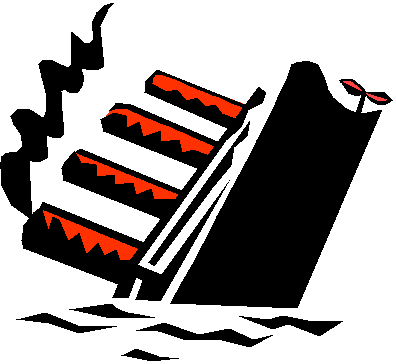 Boat Sinking Clipart.