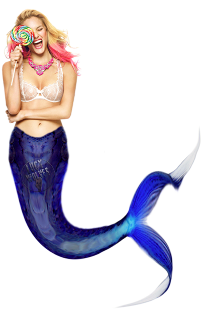 Mermaid Triton Tail Drawing.
