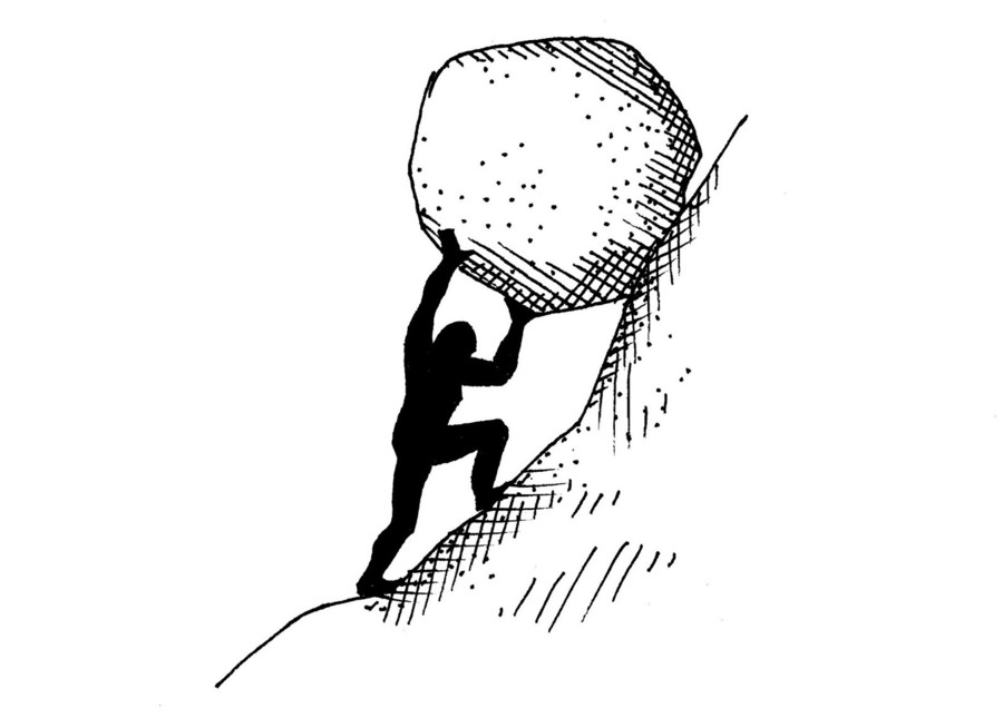 sisyphus drawing