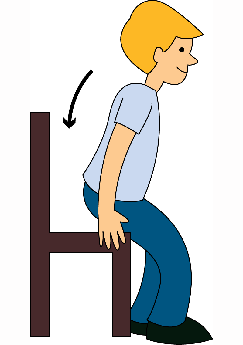 sit down clipart.