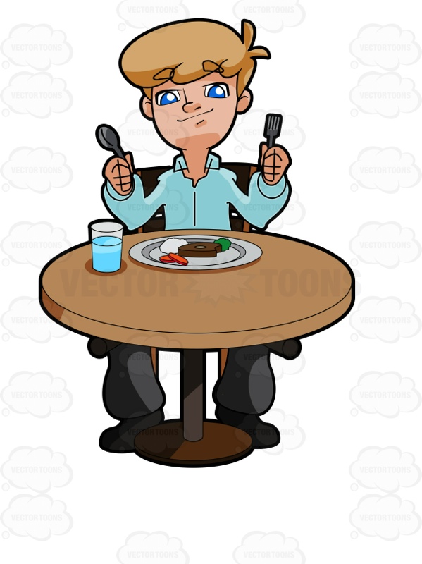 Sitting At Table Clipart 18 