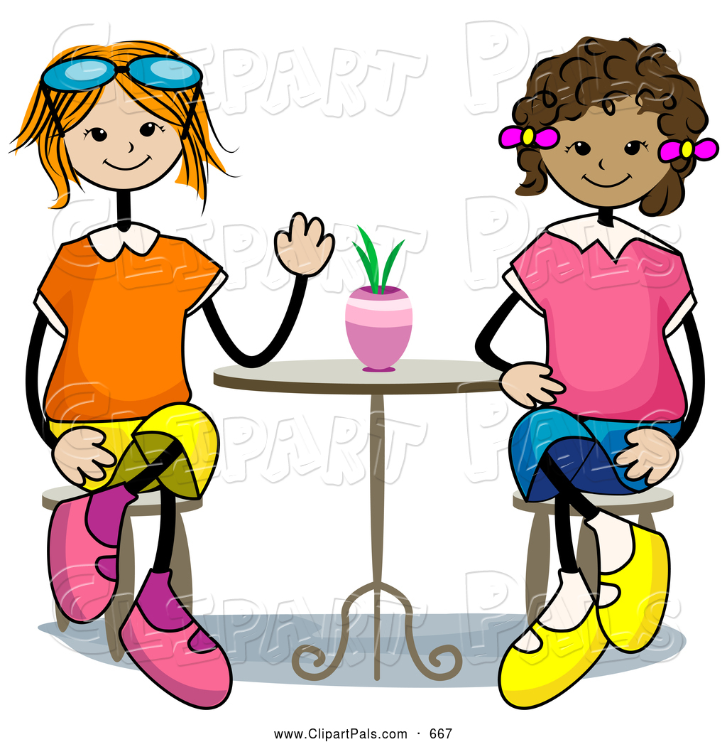 Sitting At Table Clipart 20 