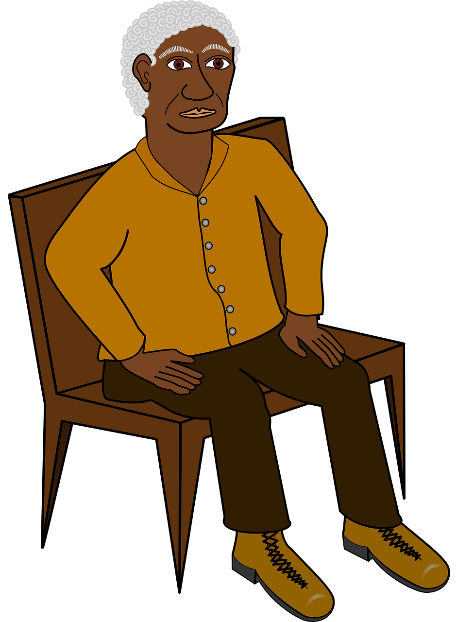 Sitting man clipart. Free download..