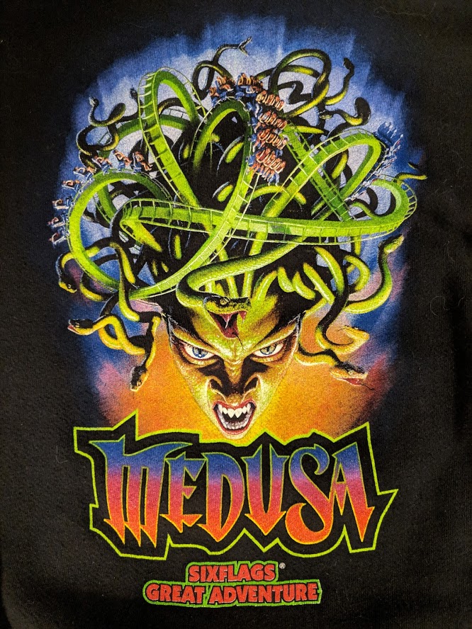 Medusa Six Flags Great Adventure logo.