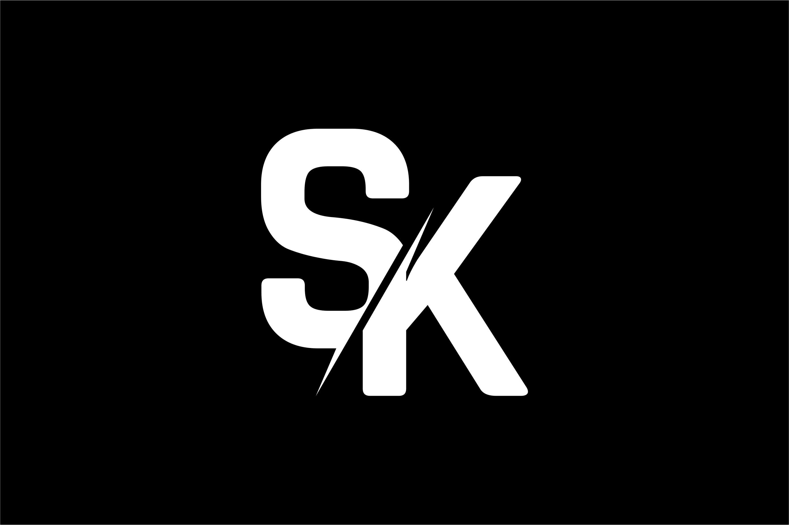 Monogram SK Logo Design.