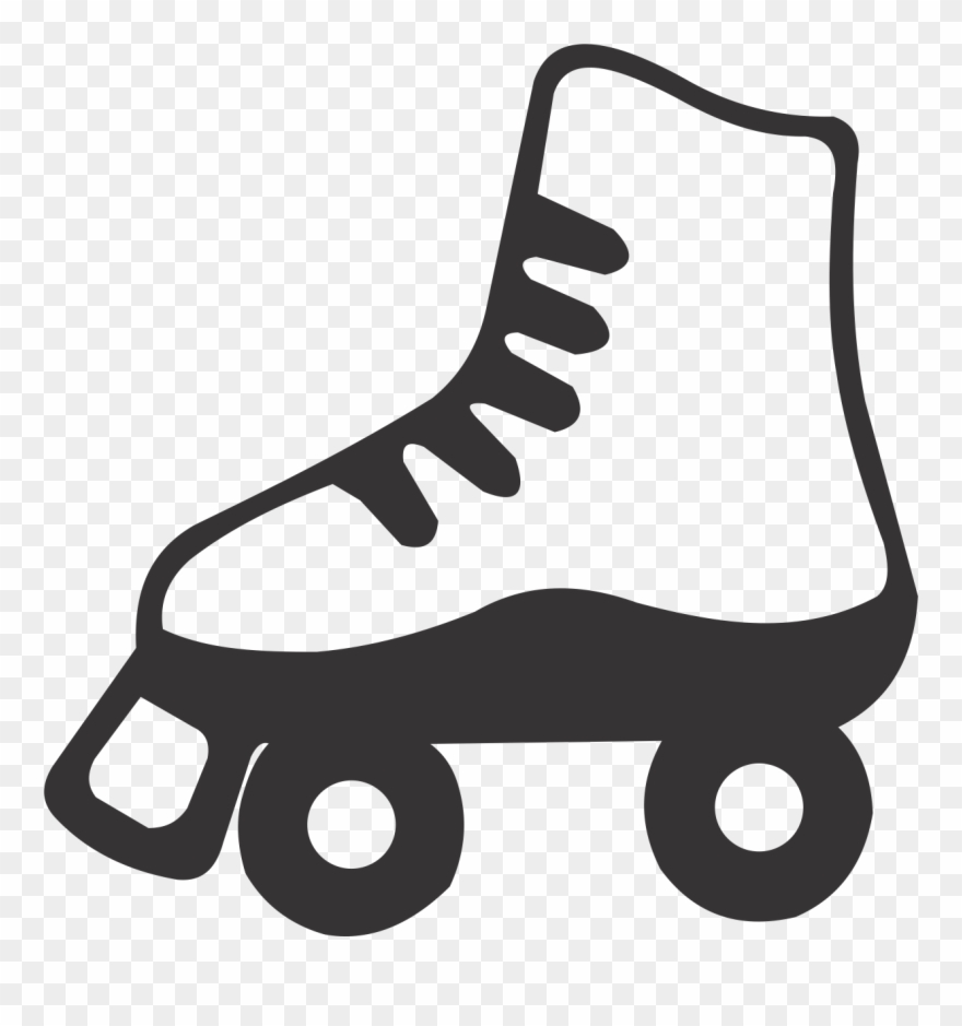 Purple Clipart Roller Skate.