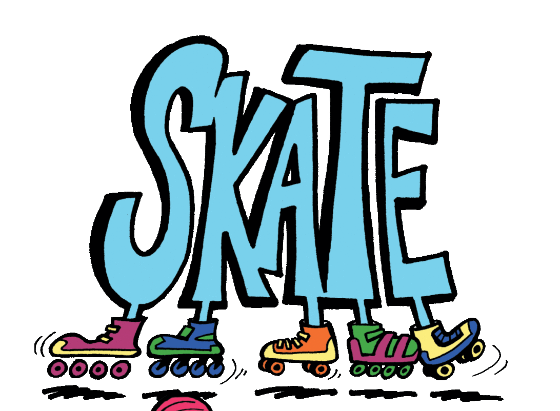 Roller Skating Clipart Free.
