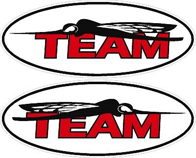 SKEETER BOATS TEAM Logo / 2 PACK / Oval Vinyl Vehicle.