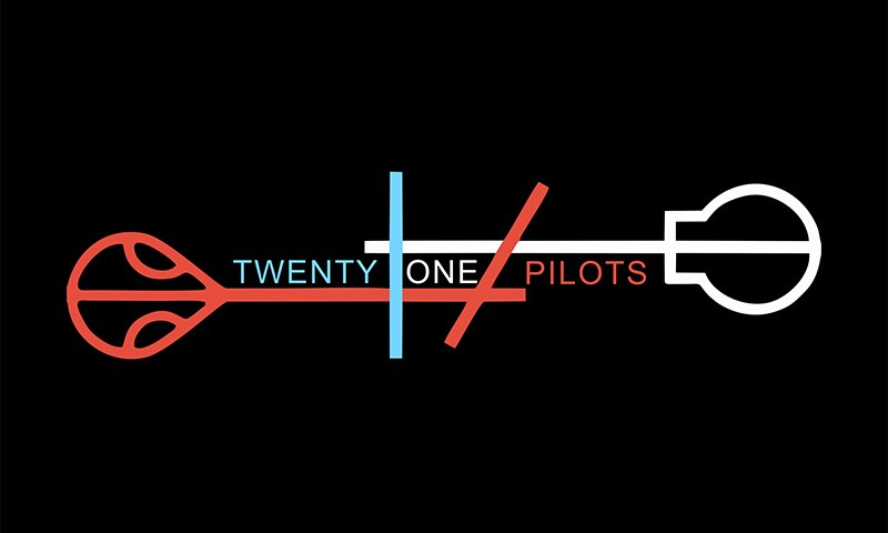 YAZANIE Any Size Single or Double Sided Twenty One Pilots Flag Skeleton  Clique Symbol Custom Polyester Flags and Banners.