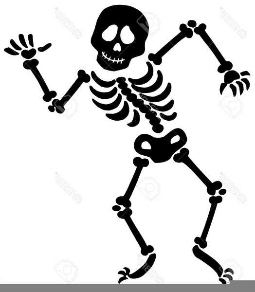 Free Dancing Skeleton Clipart.