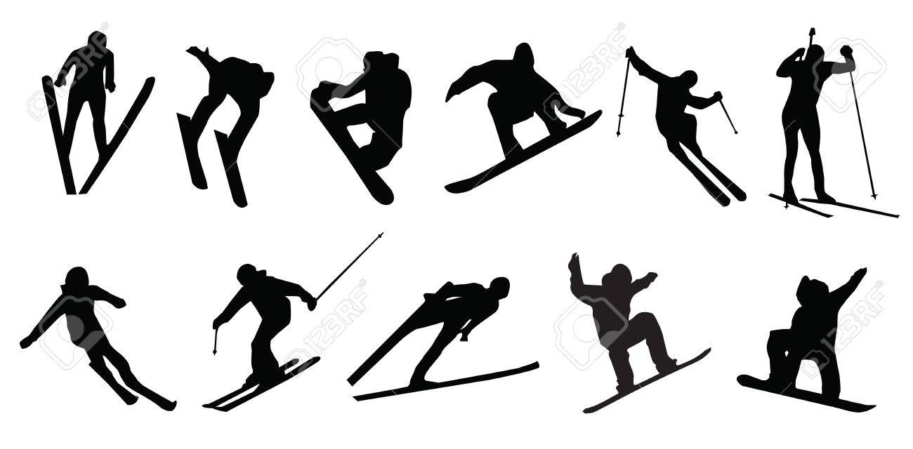Skiing and snowboarding clipart 2 » Clipart Station.