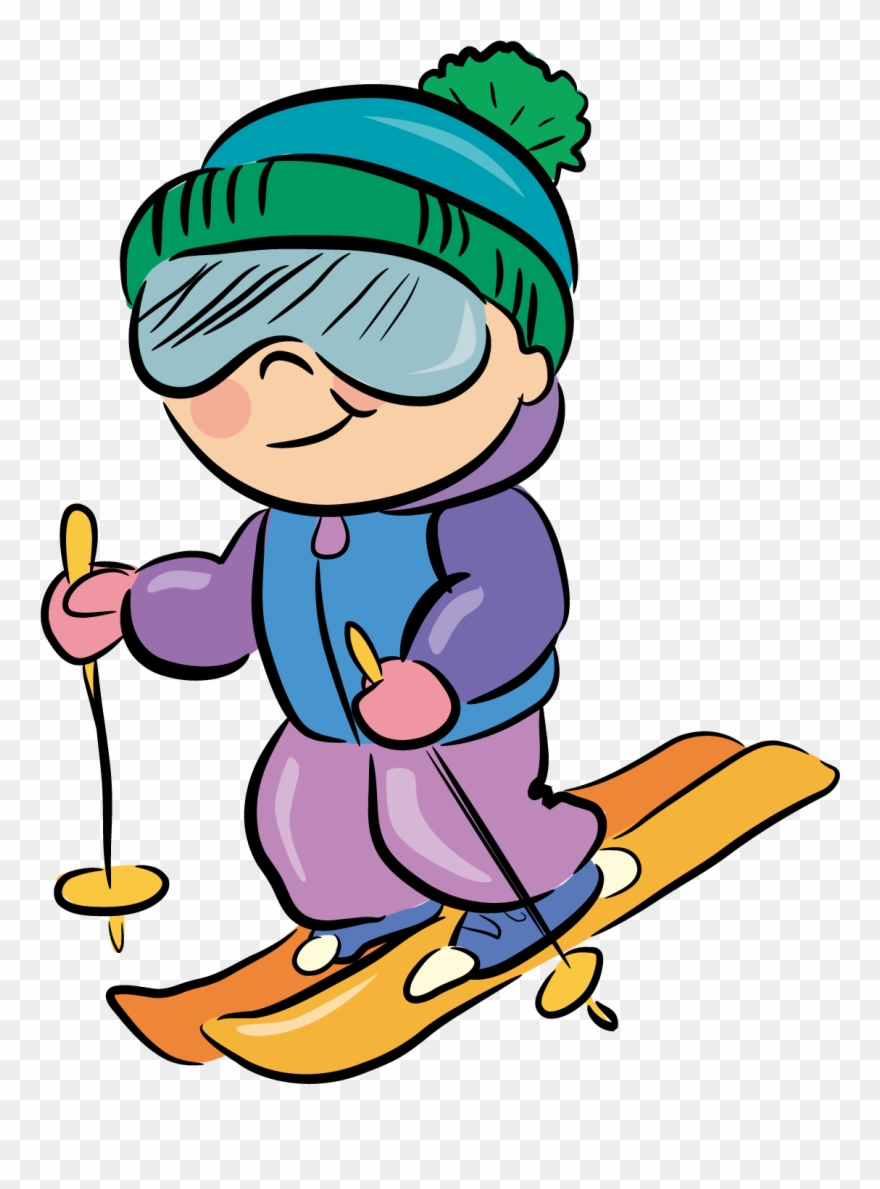 Skiing Cartoon.