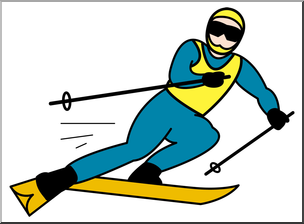 Skiing Clipart.