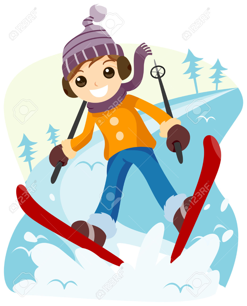 Skiing clipart - Clipground
