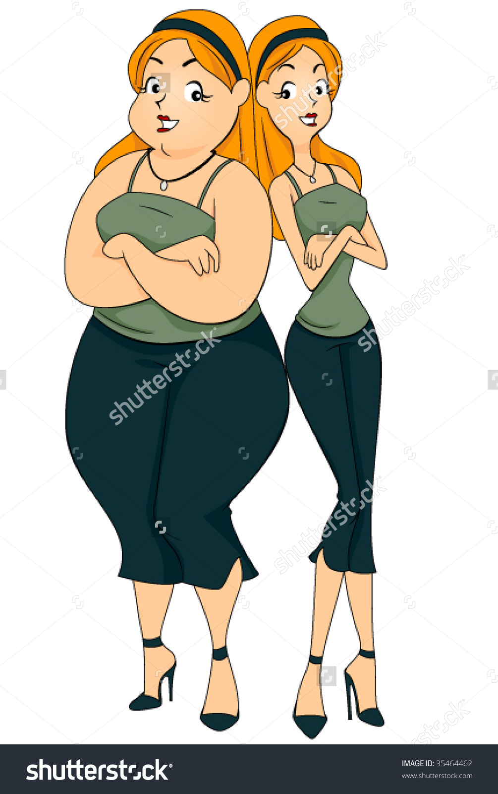 Showing post & media for Fat and thin cartoon.