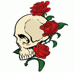 Skull And Roses Clipart.